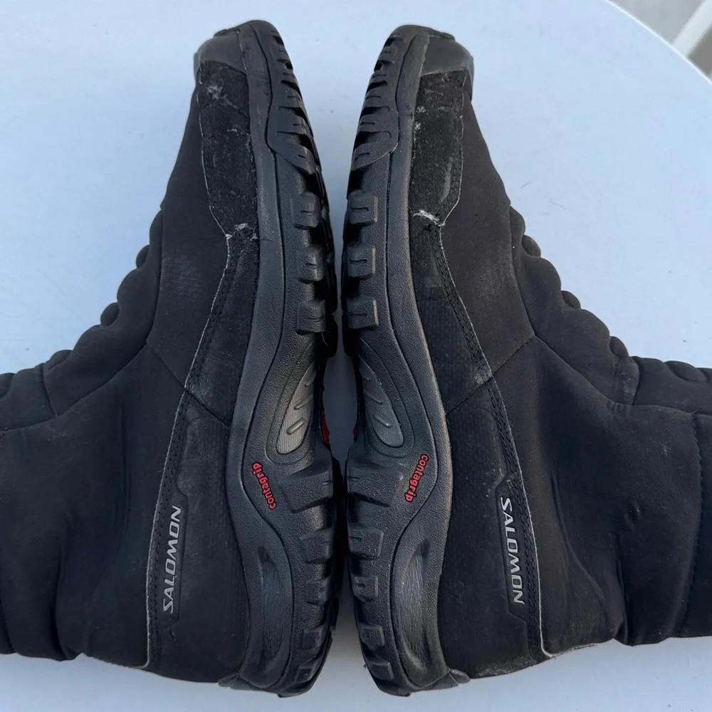 Salomon Tactile 2 TS WP Winter Boots In Black-Sz 10.5